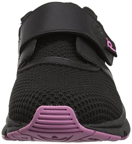 Propét Women Stability X Strap Sneaker, Black/Berry, 7.5 Medium