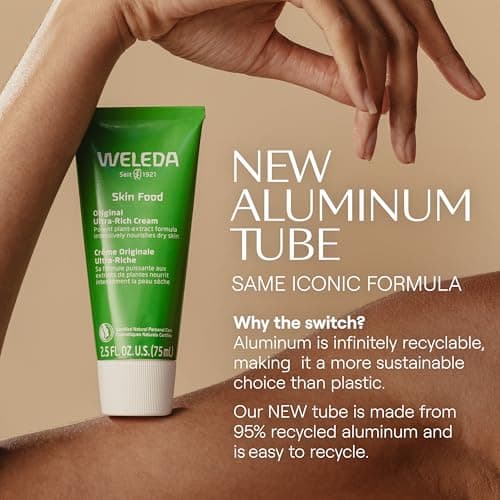 Weleda Skin Food Original Ultra-Rich Body Cream 2.5 Fluid Ounce, Plant Rich Hydrating Moisturizer with Pansy, Chamomile and Calendula