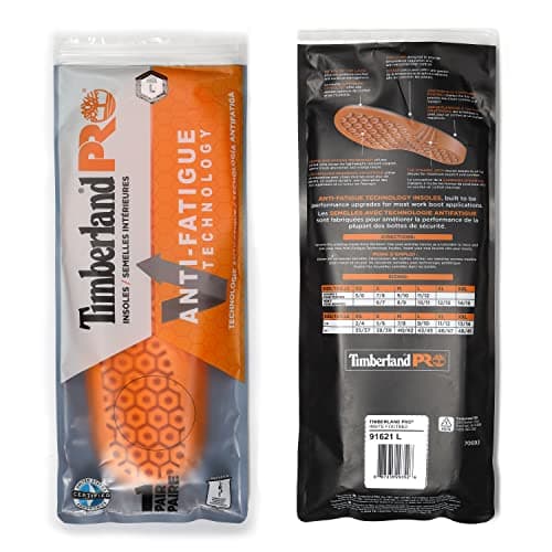 Timberland PRO Men's Anti Fatigue Technology Replacement Insole,Orange,Large/10-11 M US