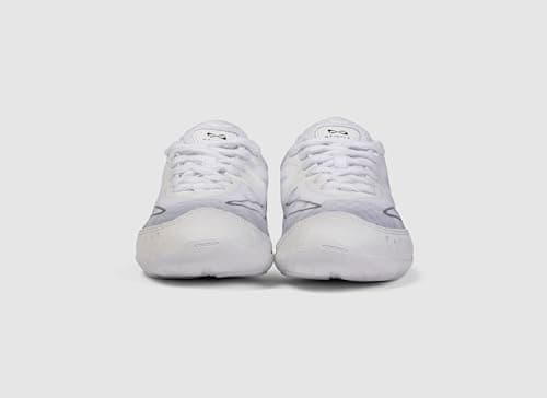 Nfinity Vengeance White Cheer Shoes for Women – High-Performance Indoor Gym Sneakers for Cheerleading, Dance, and Sports Training – Lightweight and Durable for Competition