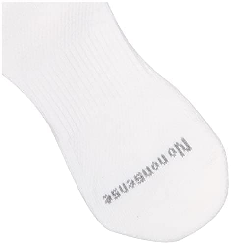 No nonsense Cushioned Ankle Socks for Women, Mesh Quarter Top, Premium Comfort, White - 9 Pair Pack, 4 10 US