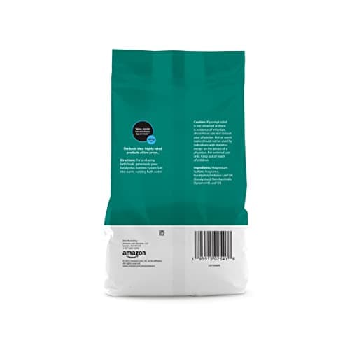 Amazon Basics Epsom Salt Soaking Aid, Eucalyptus Scented, 3 Pound