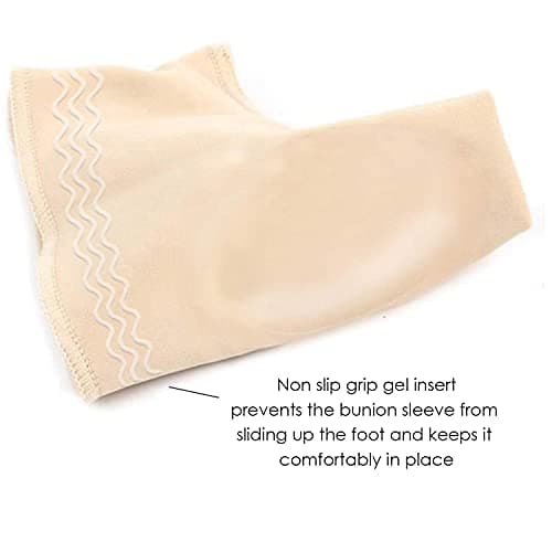 2 Bunion Relief Pads Sleeve - Bunion Splint Orthopedic Bunion Corrector Socks - Gel Pad Elastic Cushions Men and Women (1 Pair)