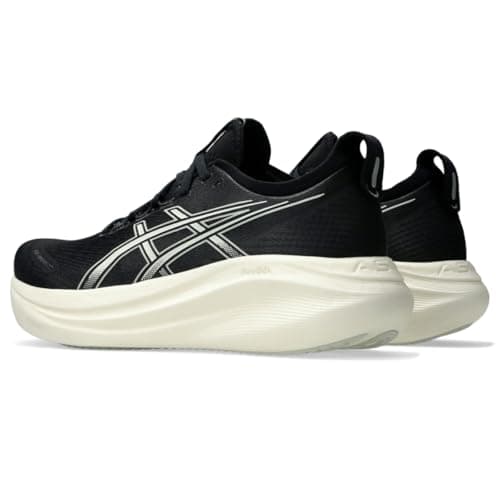 ASICS Men's Gel-Nimbus 27 Running Shoe, 10.5, Black/Lake Grey