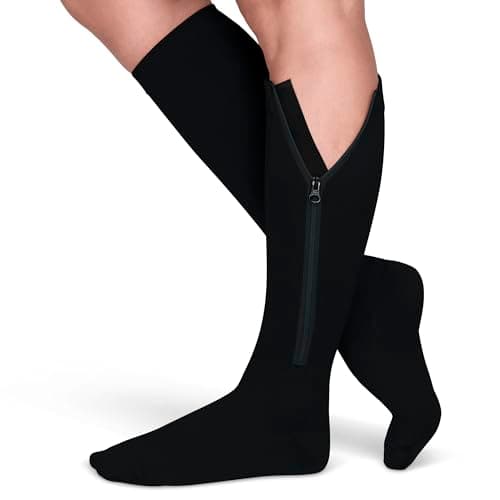TheraMagic Compression Socks Review – Real Hands-On Test of the Zipper 20-30mmHg Option