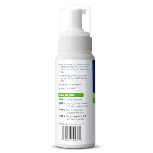 Theraworx Relief for Muscle Cramps Foam Fast-Acting Muscle Spasm, Leg Soreness with Magnesium Sulfate - 7.1 oz - 1 Count