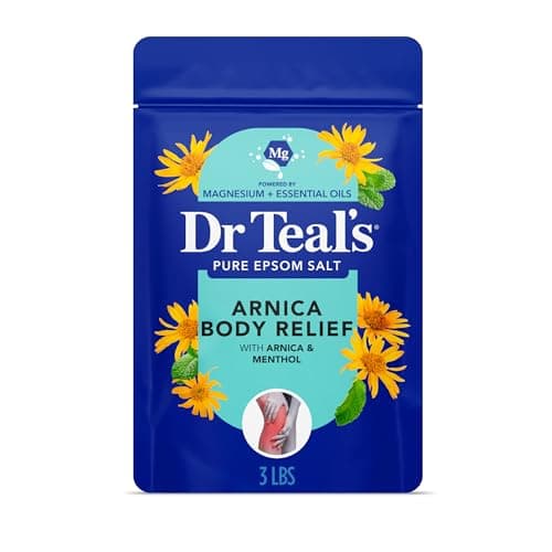 Dr Teal's Epsom Salt Magnesium Soak, Arnica Body Relief with Menthol, 3 lbs