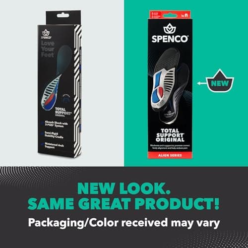 Spenco Total Support Original Insole, Women's 9-10.5/Men's 8-9.5