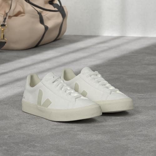 Veja Women's Campo Sneakers, Extra White/Natural Suede, 8 Medium US