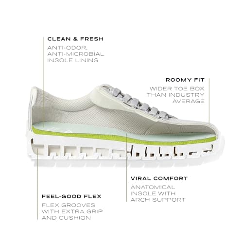 Dr. Scholl's Women's Time Off Sneaker Sneaker White 8 M