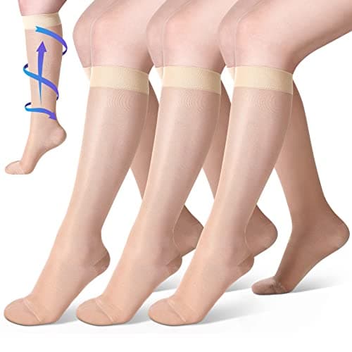 Shellwei 3 Pairs Sheer Compression Socks 20-30 mmHg Review