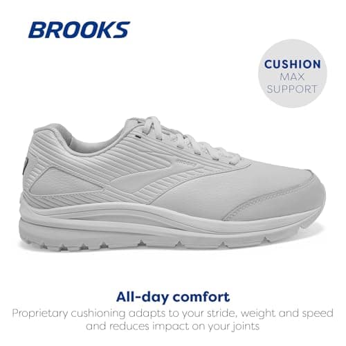 Brooks Women's Addiction Walker 2 Walking Shoe - White/White - 8 Medium
