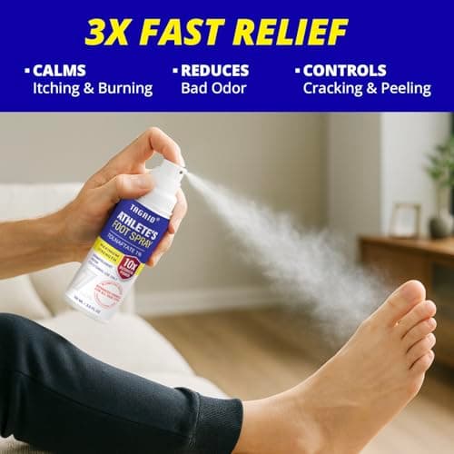 TAGRID Athletes Foot Treatment: Maximum Strength Antifungal Spray for Athletes Foot Fungus Jock Itch Ringworm Treatment for Humans - Anti Itch Spray for Itchy Skin Relief (3.5 Fl Oz (Pack of 1))