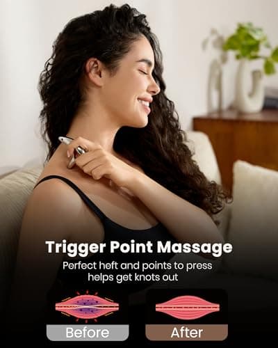 lifechill Trigger Point Massage Tool for Deep Tissue Massage & Gua Sha, HSA Muscle Scraper Tool for Full Body Pain Relief, FSA Eligible Items Thumb Saver Acupressure Tool, Mothers Day Gifts for Women