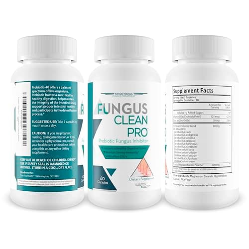 Fungis Toenail Fungus Treatment Fungus Clean Pro - Probiotic Fungus Inhibitor - Fight Off Fungus from The Inside Out with This Powerful Fungus Defense probiotic Protect Your Body from Fungus