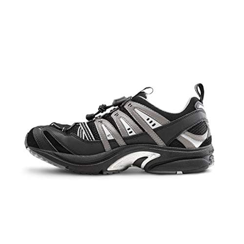 Dr. Comfort Performance Mens Athletic Shoes w/Gel Inserts-Therapeutic Walking Shoes for Mens-Dibetic Running Shoes, Black/Grey 10.5 Medium (B/D)