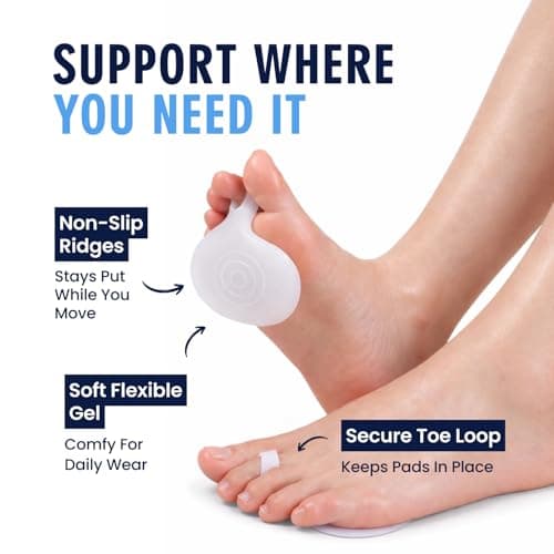 Dr. Frederick’s Original Metatarsal Pads - 4 ct - Ball-of-Foot Cushions for Foot Pain Relief - Adhesive Forefoot Pads for Metatarsalgia, Morton’s Neuroma & Calluses - Men & Women