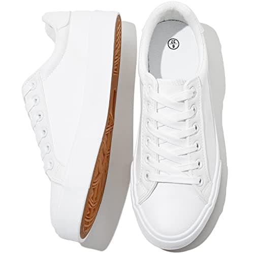 SERNIAL Zapatillas Blancas de Tennis para Mujer - Review Honesta