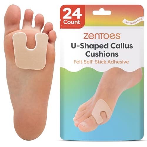 ZenToes Hornhautpads Test 2025: U-Förmige Filzpolster für drucksensible Füße