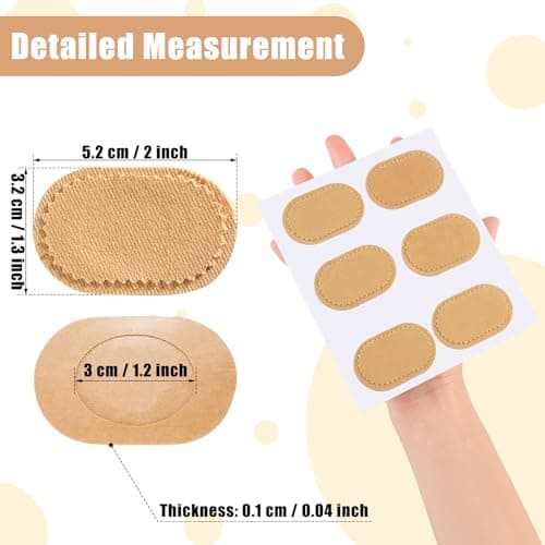 Funtery 30 Pcs Foot Callus Cushion Toe Cushions Pad Foot Protector Pads Corn Mat Patches Shoe Accessories for Women Men Fabric Feet Heel Toe Protector Pads