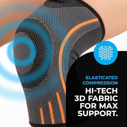VITTO Kids Knee Brace - Osgood Schlatter Knee Brace Youth, Compression Sleeve for Boys and Girls from 4-14 years old (L)