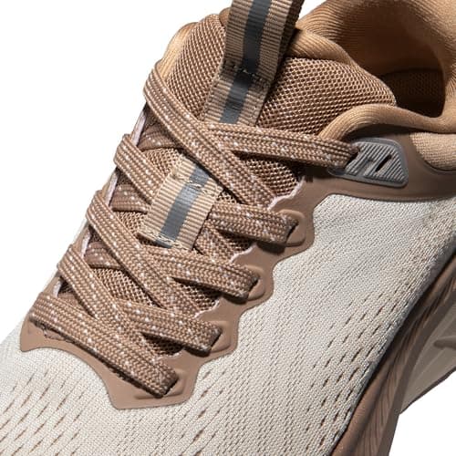 NORTIV 8 Women's Walking Shoes Cushion Comfortable ActiveBreeze Running Tennis Shoes Non-Slip Workout Gym Sports Athletic Breathable Fashion Sneakers,Size 8,Beige/Khaki,SNWS248W