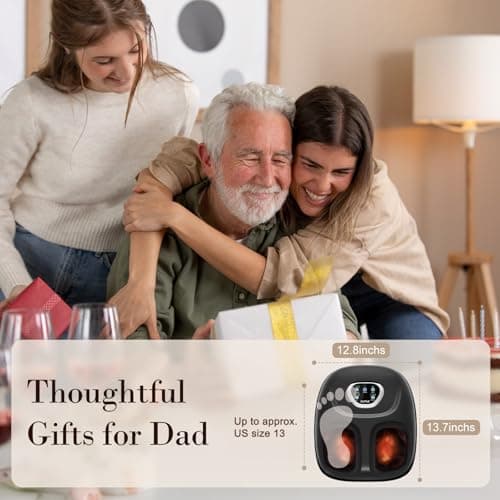 CuPiLo Foot Massager FSA Eligible HSA, 2026 Upgraded Mothers Day Gifts for Mom, Feet Massager with Heat for Plantar Fasciitis Relief, 5 Levels Compression & Vibration Massage for Neuropathy