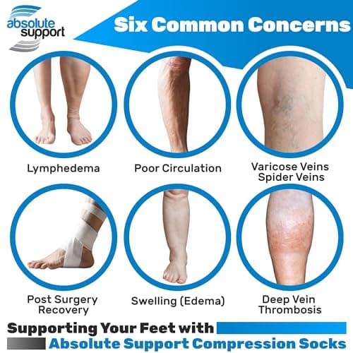 (3 Pairs - Closed Toe) Made in USA - Compression Socks for Women 15-20mmHg - Sheer Compression Knee High Stockings for Post Surgery, Pregnancy, Arthritis, Edema - Natural, Large - A101NA3-3
