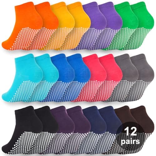 Avis WANZHIHUI Grip Socks : 12 Paires Antidérapantes Testées