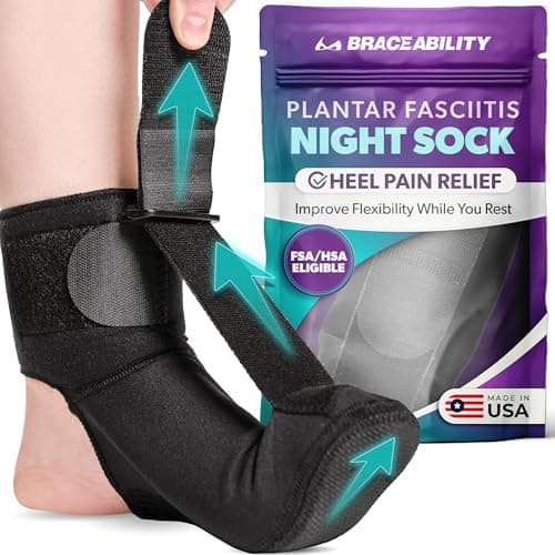BraceAbility Plantar Fasciitis Night Splint Sock Review – Swedish Test 2025